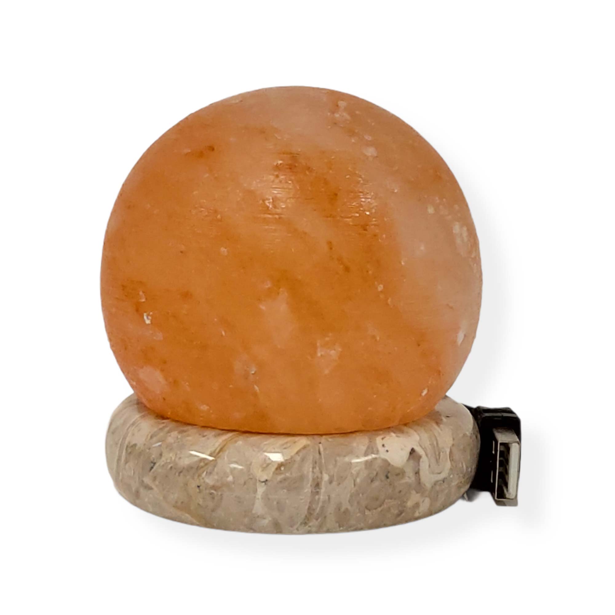 USB Colour Changing Sphere Ball Shape Himalayan Pink Salt Lamp Color Change LED-Himalayan products-The Himalayan Salt Collective